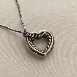 David Yurman Cable Heart Necklace
